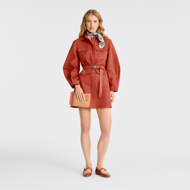Bolso Pequeño Longchamp Le Foulonné Pouch Mujer Vegetal | LC-KKNW2771
