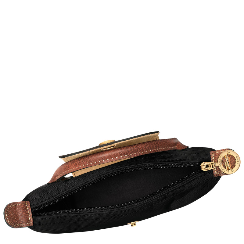 Bolso Pequeño Longchamp Le Pliage Original Pouch with handle Mujer Negras | LC-XXWH9392