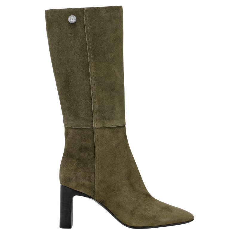 Botas Longchamp Allure Heel boots Mujer Kaki | LC-XUJC1505