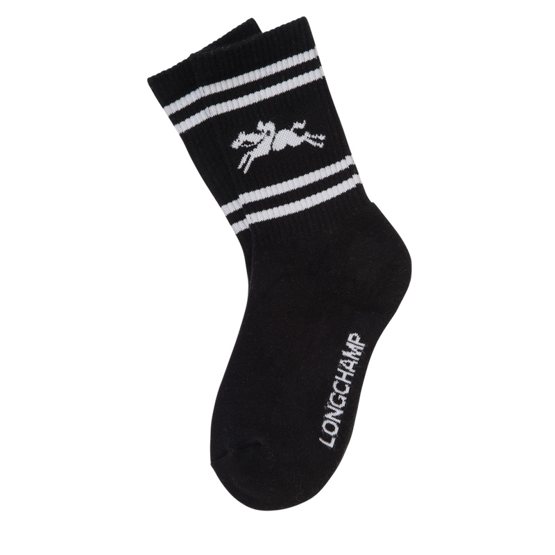 Calcetines Longchamp Socks Mujer Negras | LC-GQJO6364