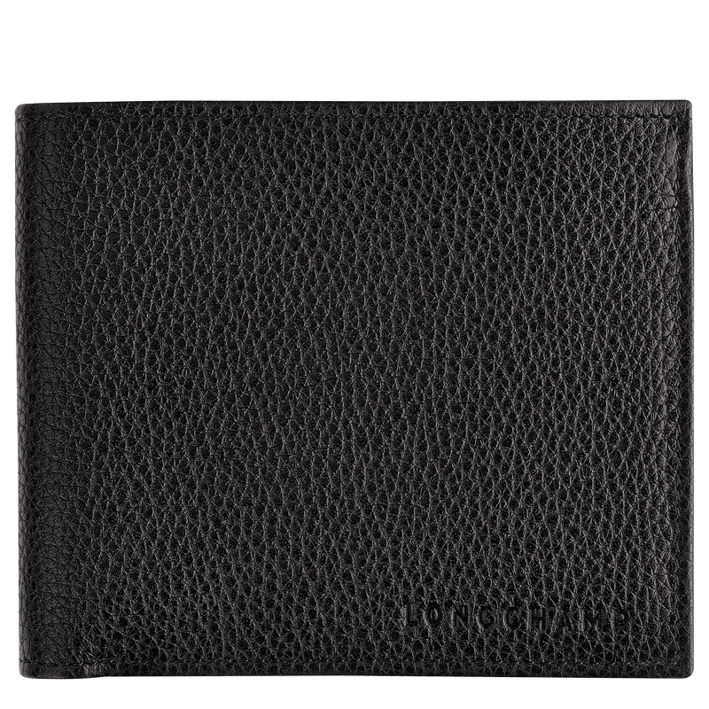 Carteras Longchamp Le Foulonné Wallet Mujer Negras | LC-FCRK6145