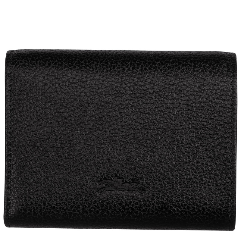 Carteras Longchamp Le Foulonné Wallet Hombre Negras | LC-QBGI7471