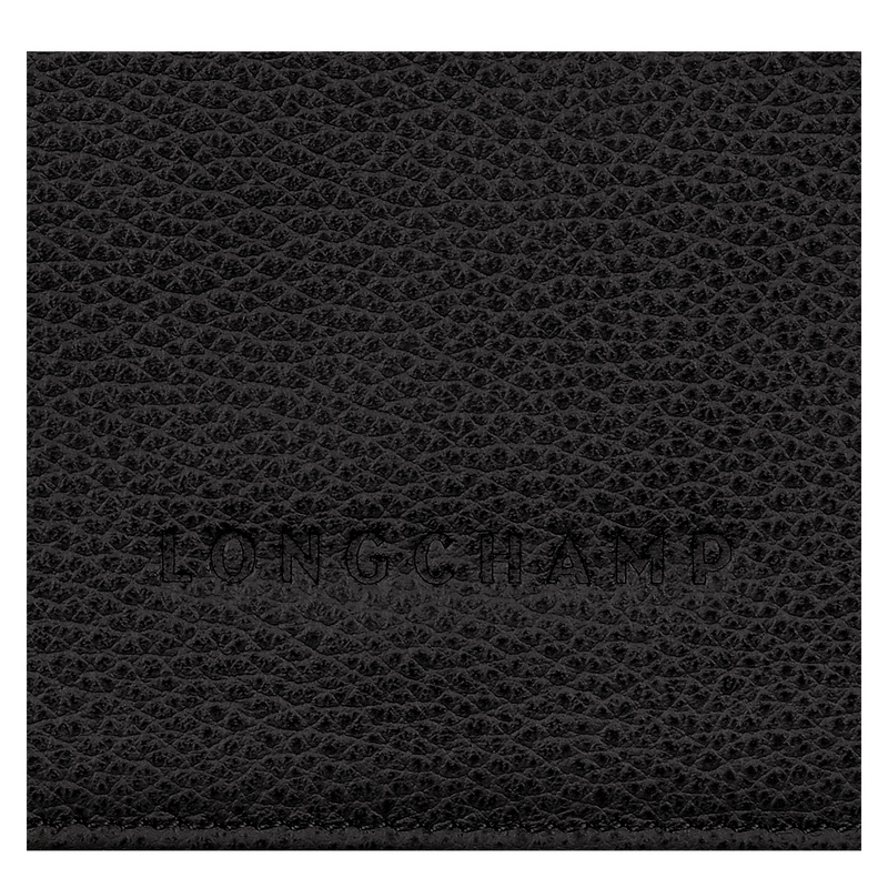 Carteras Longchamp Le Foulonné Wallet Hombre Negras | LC-QBGI7471