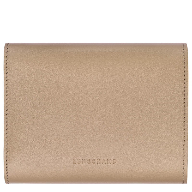 Carteras Longchamp Le Roseau Compact wallet Mujer Root | LC-AICF0333