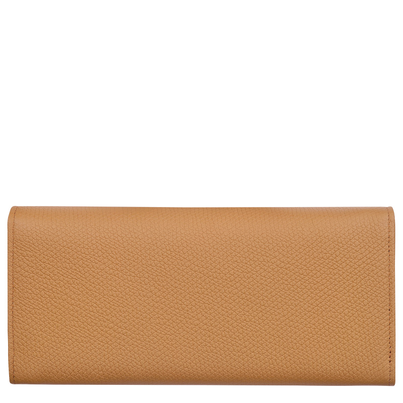 Carteras Longchamp Le Roseau Flap wallet Mujer Walnut | LC-WCIL5189