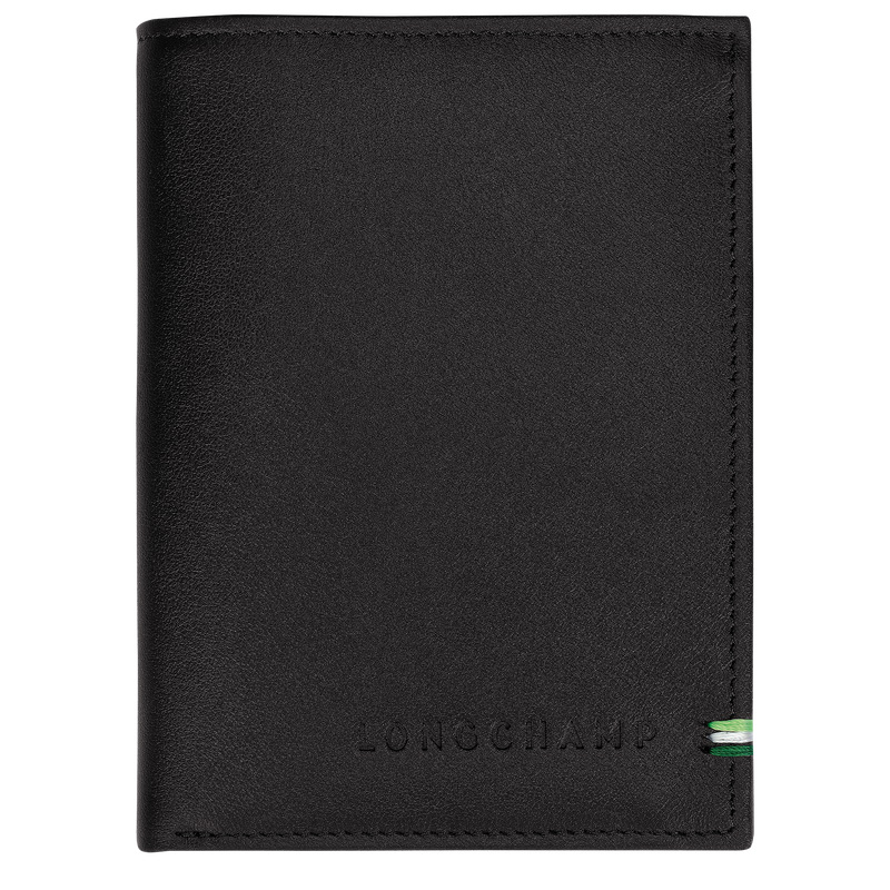Carteras Longchamp sur Seine Wallet Hombre Negras | LC-XJEH9690