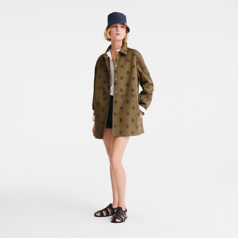 Chaquetas Longchamp Coat Mujer Artichoke | LC-SHIF8429