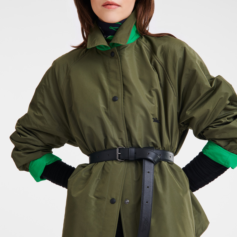 Chaquetas Longchamp Padded blouson Mujer Khaki/Green | LC-VOPN3172