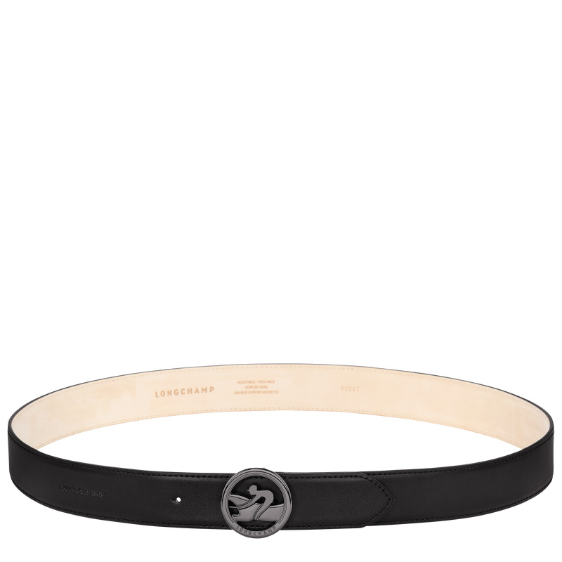 Cinturones Longchamp Box-Trot Men's belt Hombre Negras | LC-ZPNO8220