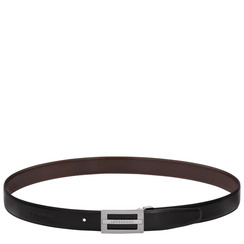 Cinturones Longchamp Delta Box Hombre Black/Mocha | LC-DLAY4160