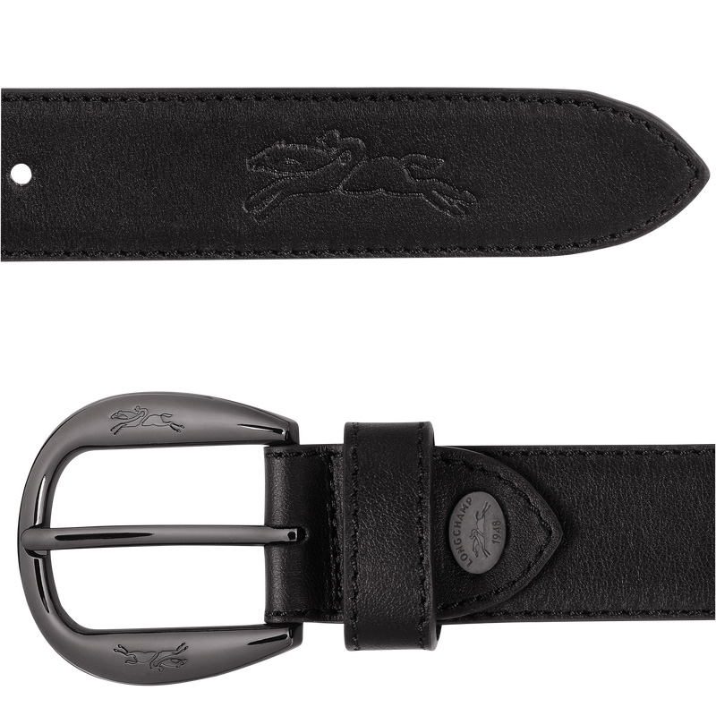Cinturones Longchamp Le Pliage Xtra Ladies' belt Mujer Negras | LC-DTHB4269