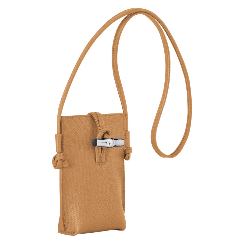 Funda Longchamp Le Roseau Phone case Mujer Walnut | LC-HFSB8336