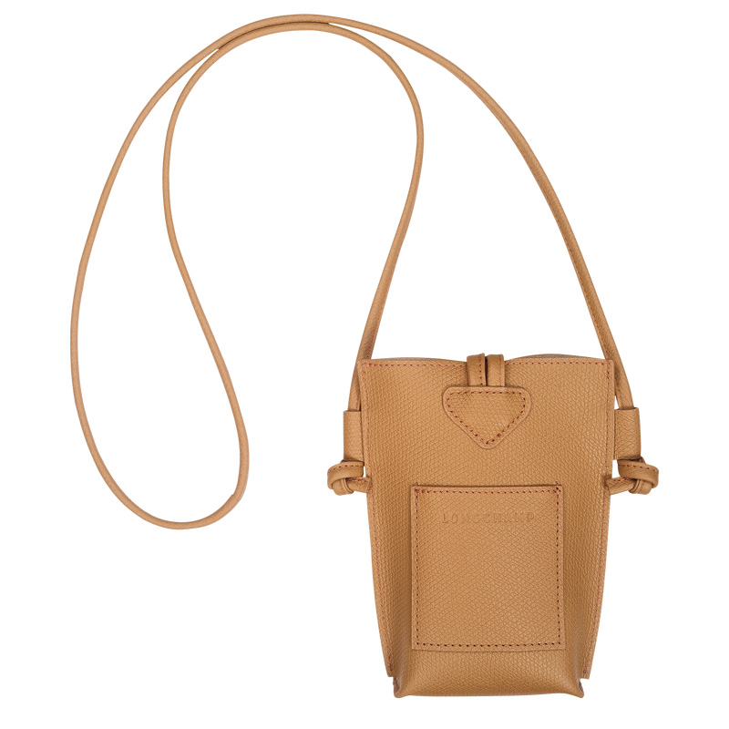 Funda Longchamp Le Roseau Phone case Mujer Walnut | LC-HFSB8336