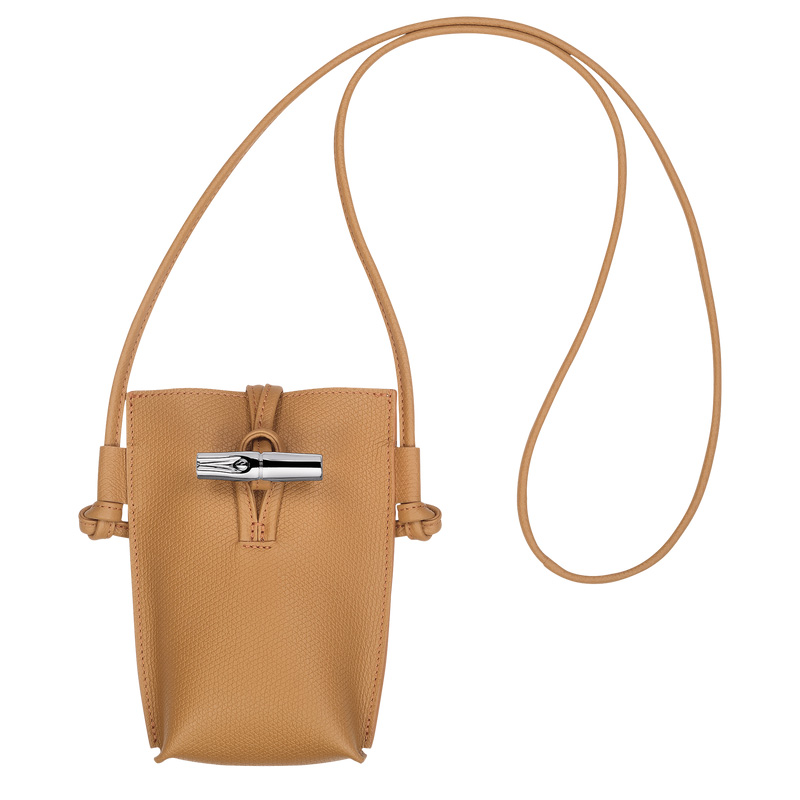 Funda Longchamp Le Roseau Phone case Mujer Walnut | LC-HFSB8336