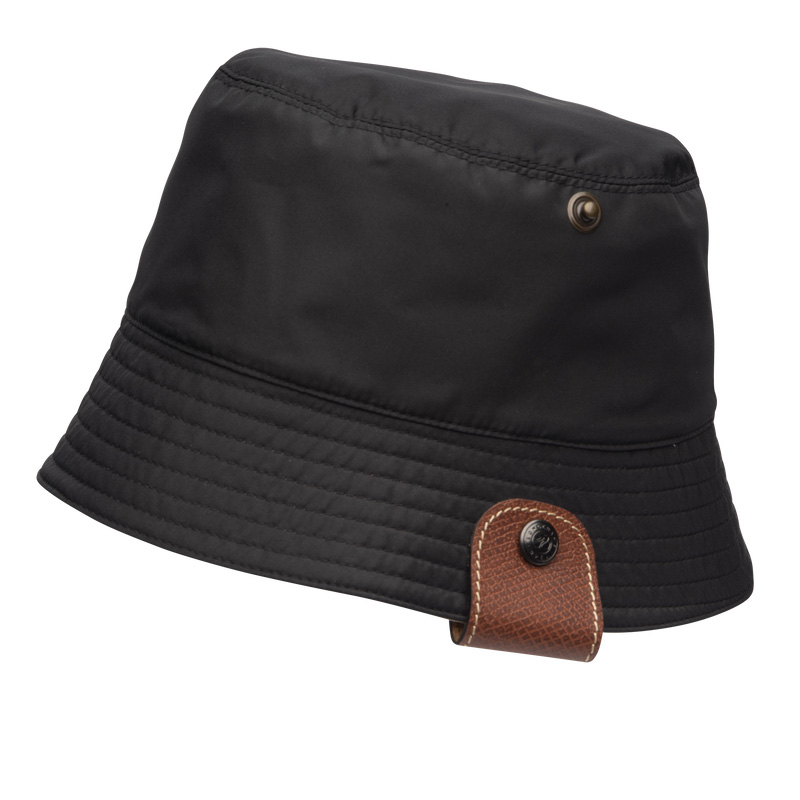 Gorras Longchamp Reversible bucket hat Mujer Black/Mahogany | LC-VYBL9864