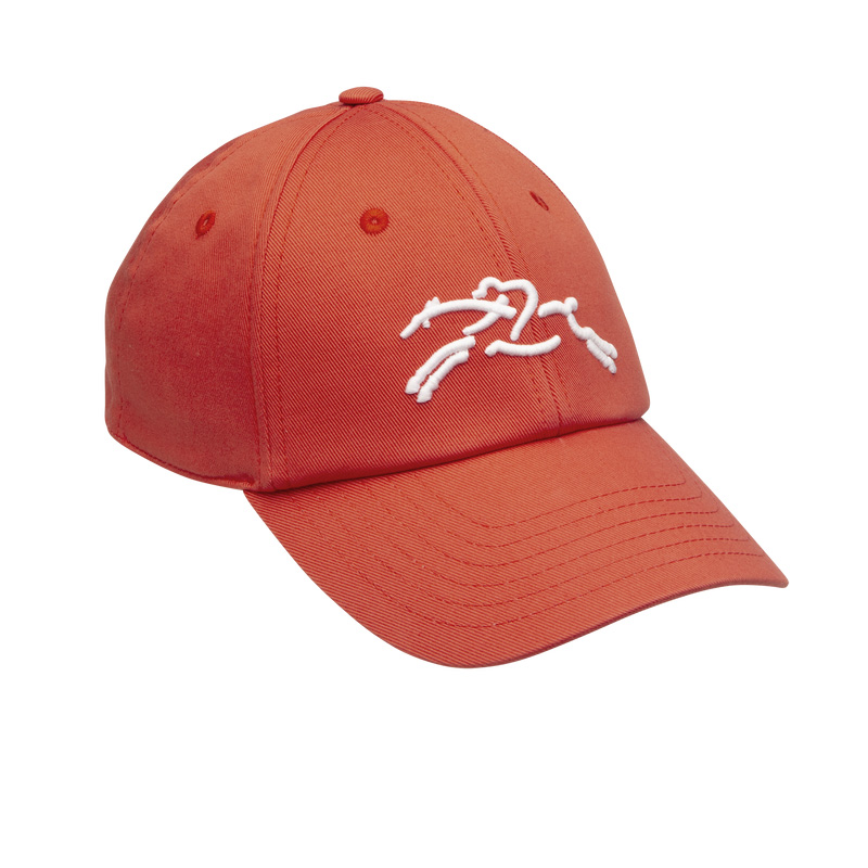 Gorras Longchamp Solid cap Mujer Tomato | LC-PJSC5200