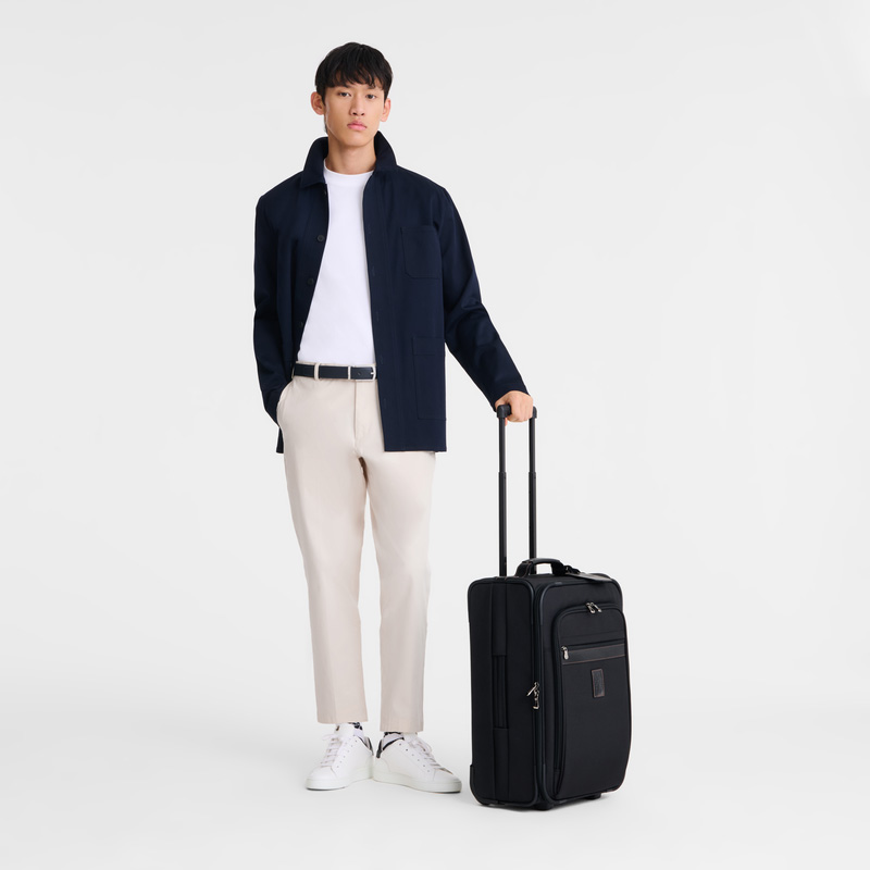 Maletas Longchamp Boxford M Carry-on Hombre Negras | LC-RUTR7674