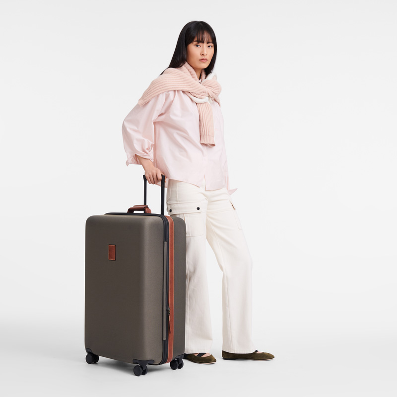 Maletas Longchamp Boxford XL Suitcase Mujer Marrones | LC-ILKX9890