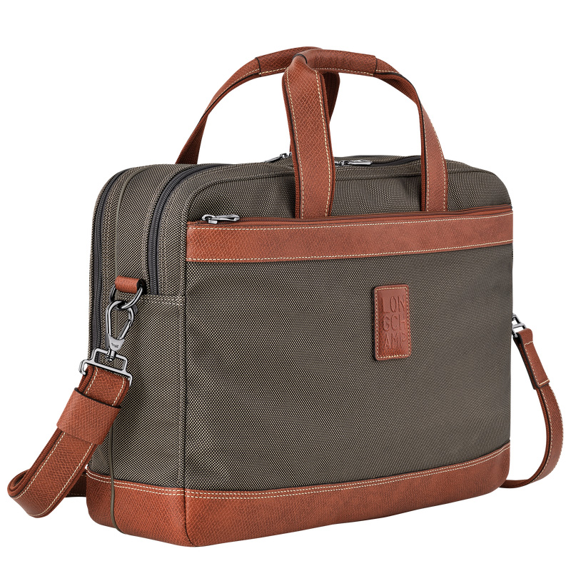 Maletín Longchamp Boxford L Briefcase Hombre Marrones | LC-BMHE2901