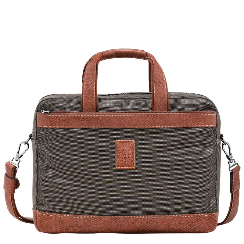 Maletín Longchamp Boxford L Briefcase Hombre Marrones | LC-BMHE2901