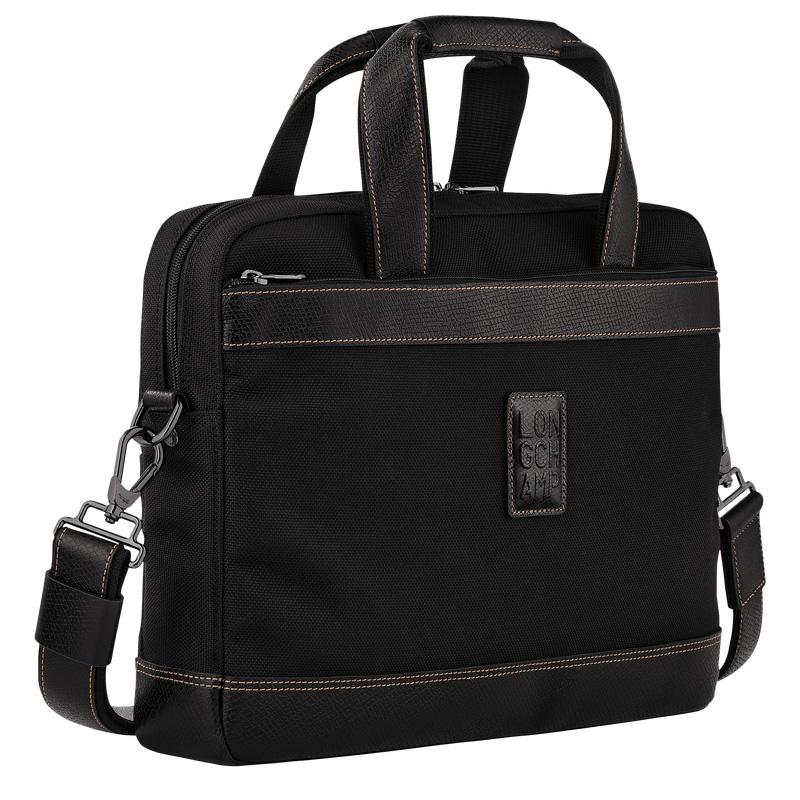 Maletín Longchamp Boxford S Briefcase Hombre Negras | LC-DKJM0200