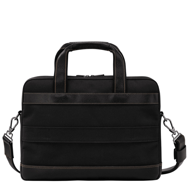 Maletín Longchamp Boxford S Briefcase Hombre Negras | LC-DKJM0200