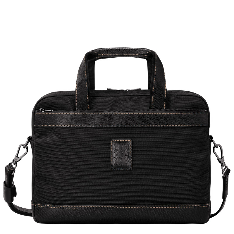 Maletín Longchamp Boxford S Briefcase Hombre Negras | LC-DKJM0200