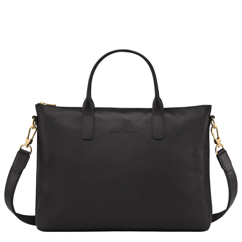 Maletín Longchamp Le Foulonné S Briefcase Mujer Negras | LC-OSKF5268