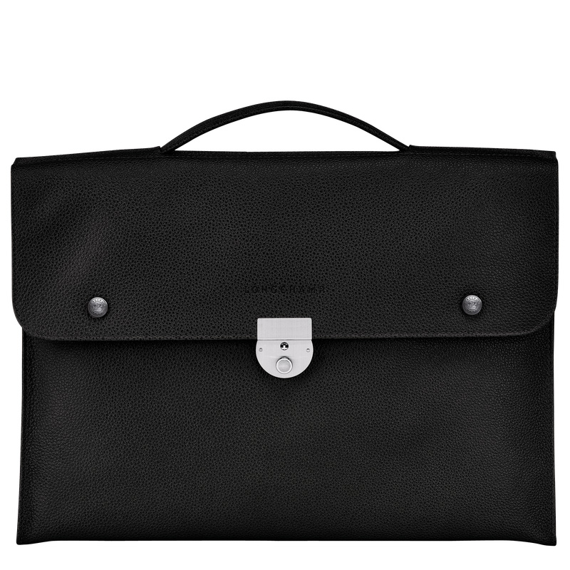 Maletín Longchamp Le Foulonné S Briefcase Hombre Negras | LC-WGSJ6050