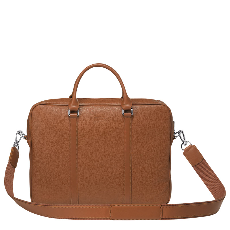 Maletín Longchamp Le Foulonné XS Briefcase Mujer Caramel | LC-IZVB9936