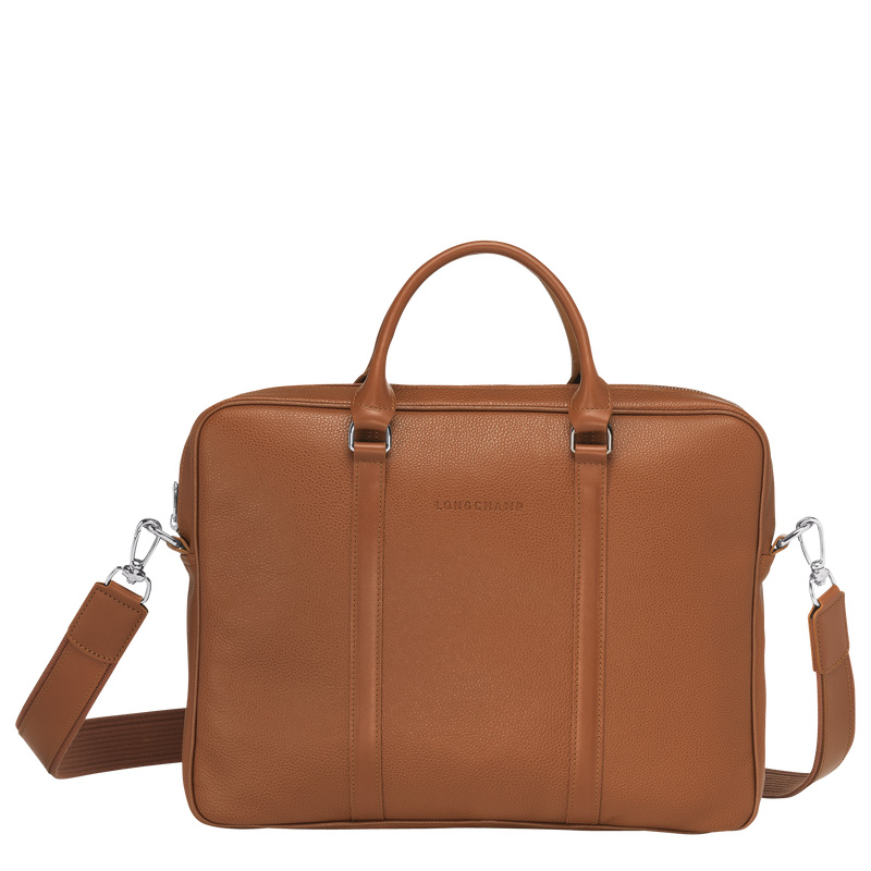 Maletín Longchamp Le Foulonné XS Briefcase Mujer Caramel | LC-IZVB9936