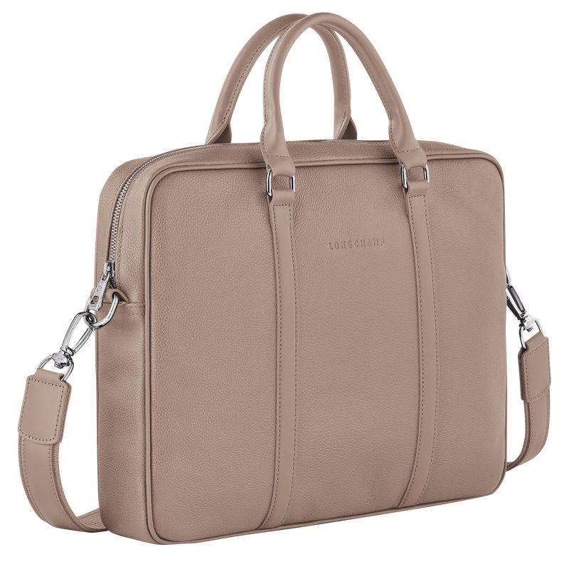 Maletín Longchamp Le Foulonné XS Briefcase Hombre Turtledove | LC-CLHL0696