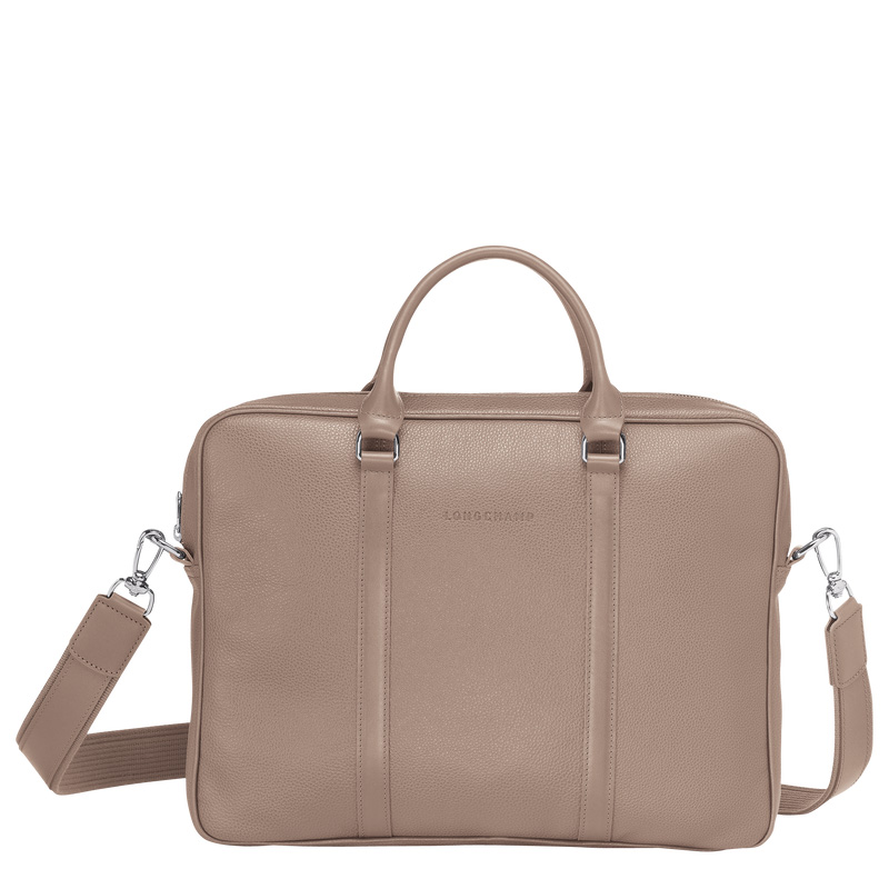 Maletín Longchamp Le Foulonné XS Briefcase Hombre Turtledove | LC-CLHL0696