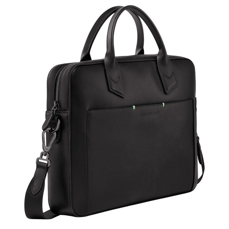 Maletín Longchamp sur Seine Briefcase Hombre Negras | LC-CHFH9609