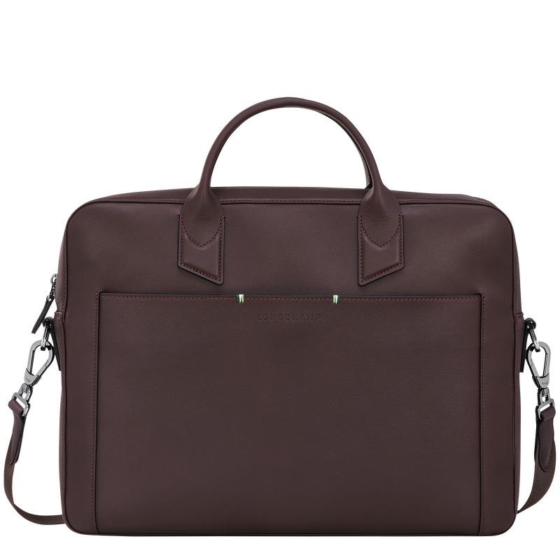 Maletín Longchamp sur Seine M Briefcase Hombre Mocha | LC-OVKL0477