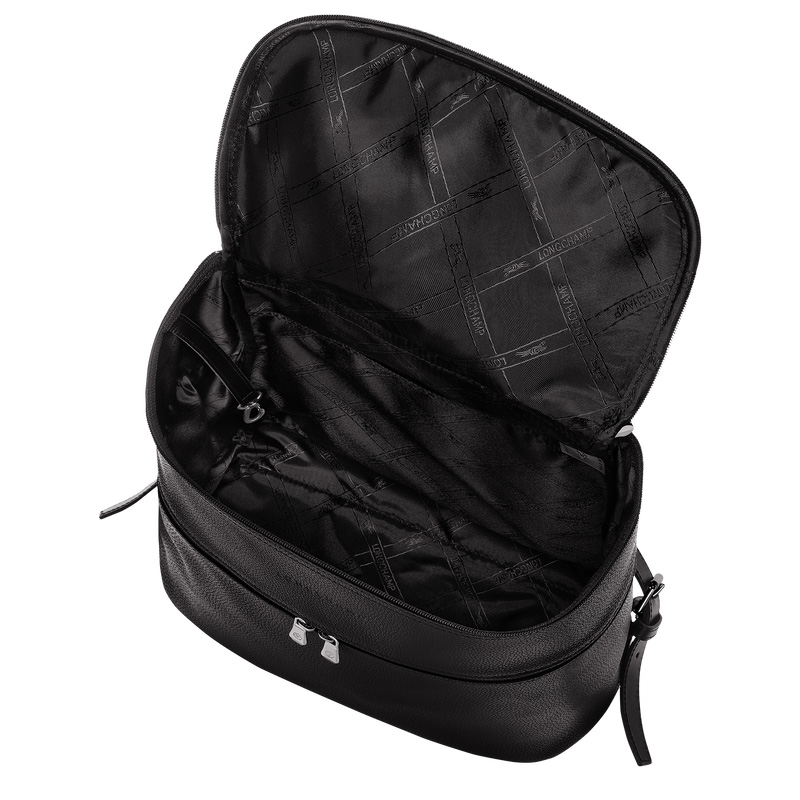 Mochilas Longchamp Le Foulonné Backpack Mujer Negras | LC-RVOO7751