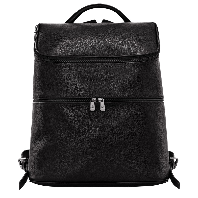 Mochilas Longchamp Le Foulonné Backpack Mujer Negras | LC-RVOO7751