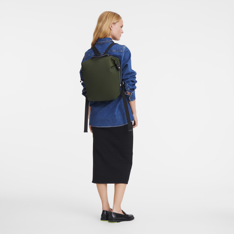 Mochilas Longchamp Le Pliage Energy L Backpack Hombre Kaki | LC-DIUN6811