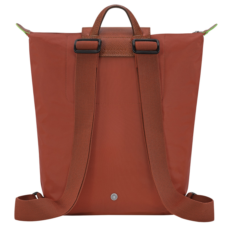 Mochilas Longchamp Le Pliage Green M Backpack Mujer Chestnut | LC-DHUQ6830