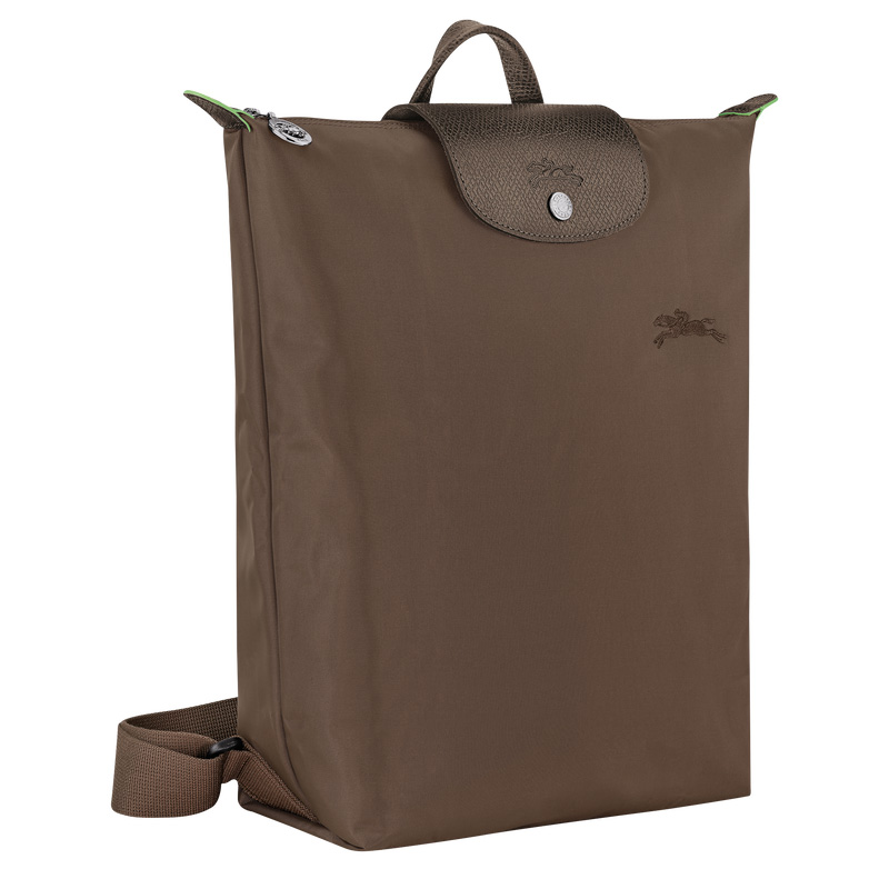 Mochilas Longchamp Le Pliage Green M Backpack Hombre Terra | LC-WLSH7983
