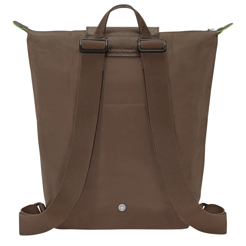 Mochilas Longchamp Le Pliage Green M Backpack Hombre Terra | LC-WLSH7983