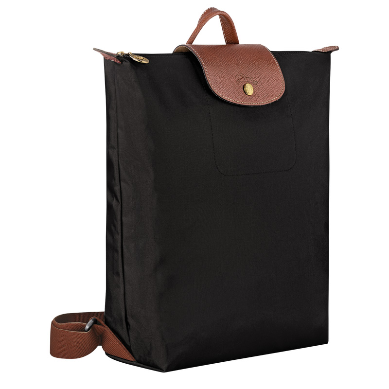 Mochilas Longchamp Le Pliage Original M Backpack Hombre Negras | LC-YAAD2891