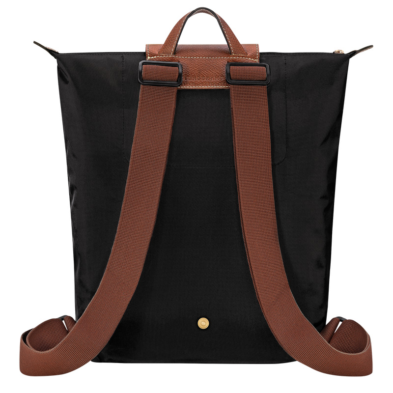 Mochilas Longchamp Le Pliage Original M Backpack Hombre Negras | LC-YAAD2891