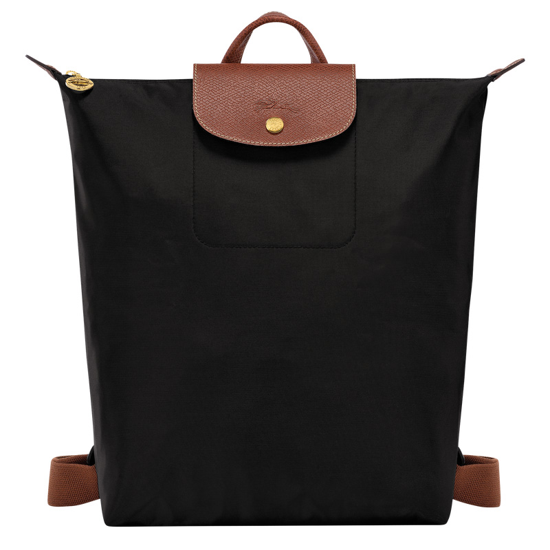 Mochilas Longchamp Le Pliage Original M Backpack Hombre Negras | LC-YAAD2891