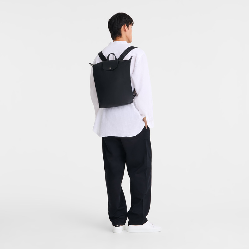 Mochilas Longchamp Le Pliage Xtra M Backpack Mujer Negras | LC-AQKT1488