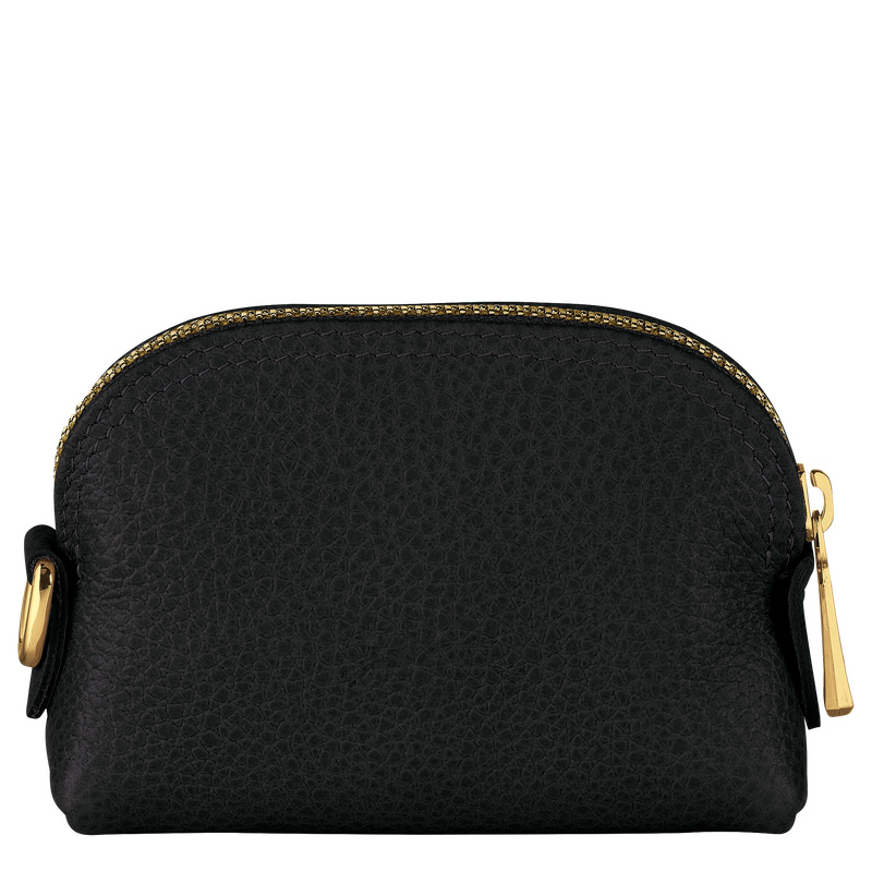 Monederos Longchamp Le Foulonné Coin purse Mujer Negras | LC-ZKMD2689