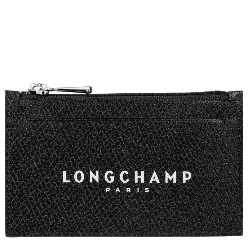 Monederos Longchamp Le Roseau Essential Coin purse Mujer Negras | LC-CYOP7555