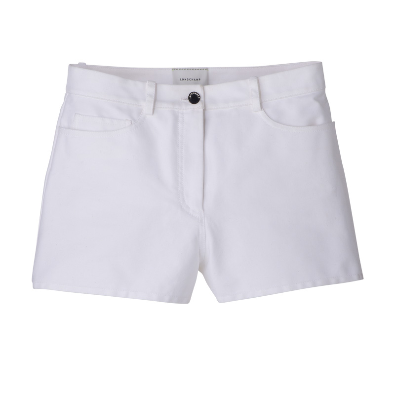 Pantalones Longchamp Shorts Mujer Blancas | LC-ZXDB6659