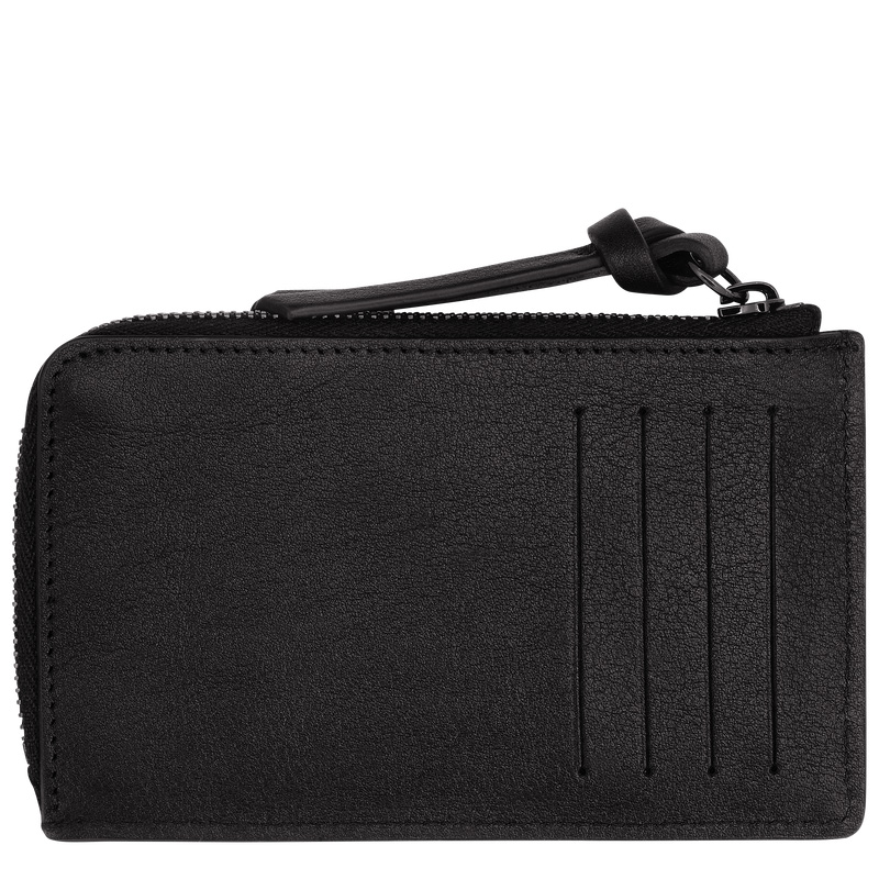 Porta Tarjeta Longchamp 3D Card holder Hombre Negras | LC-ALOD1975
