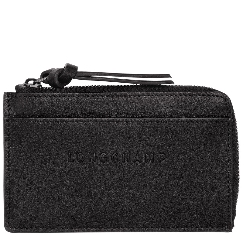 Porta Tarjeta Longchamp 3D Card holder Hombre Negras | LC-ALOD1975